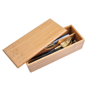 Bamboo Chopsticks with Wooden Storage Box | Eco-Friendly Reusable Utensils for Dining and Travel