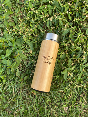 Aranya Bamboo 450 ML Thermoflask – Eco-Friendly Insulated Water Bottle | Sustainable Travel Flask | Plastic-Free Biodegradable Flask | Made from Ancient Indian Forest Bamboo