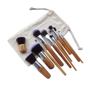 Bamboo Makeup Brush – Eco-Friendly Kabuki for Foundation & Powder